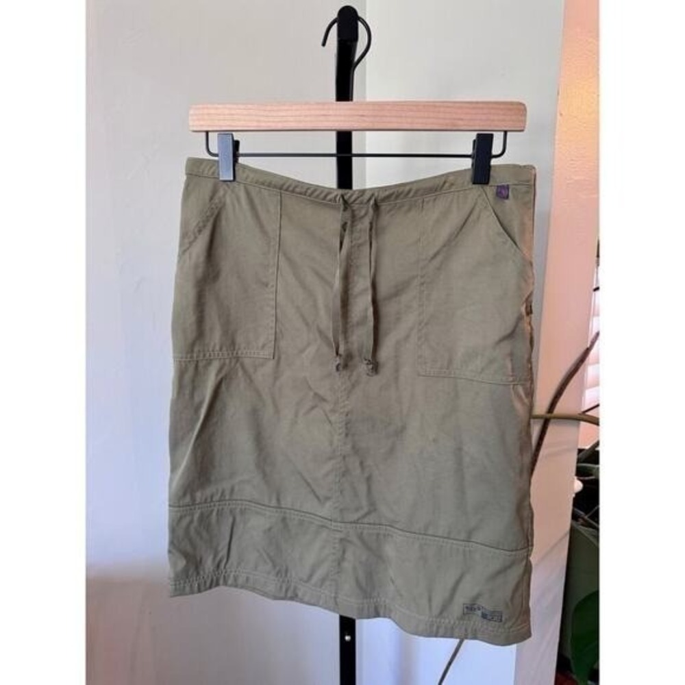 Y2K Roxy Drawstring Green Midi Skirt Surfer Skater Y2K‎